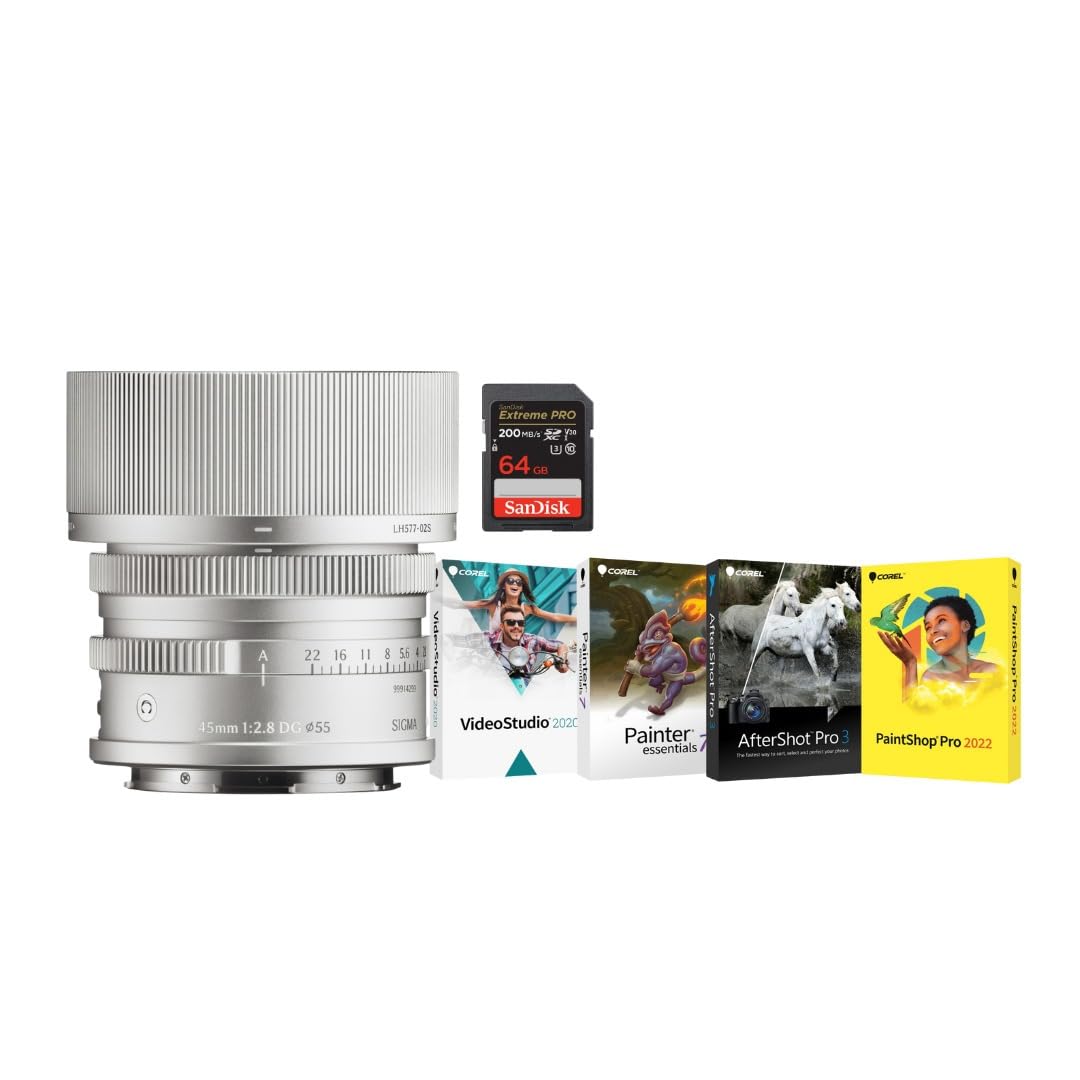 Amazon.com : Sigma 45mm F2.8 DG Full Frame Silver Contemporary